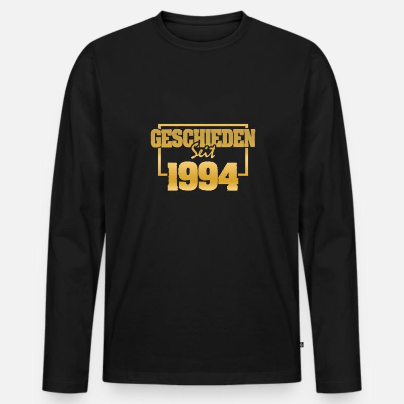 Ehemann 1994 - Männer Premium Bio Langarmshirt - Schwarz
