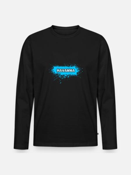 Sun Havana - Men's Premium Organic Long Sleeve Shirt - black