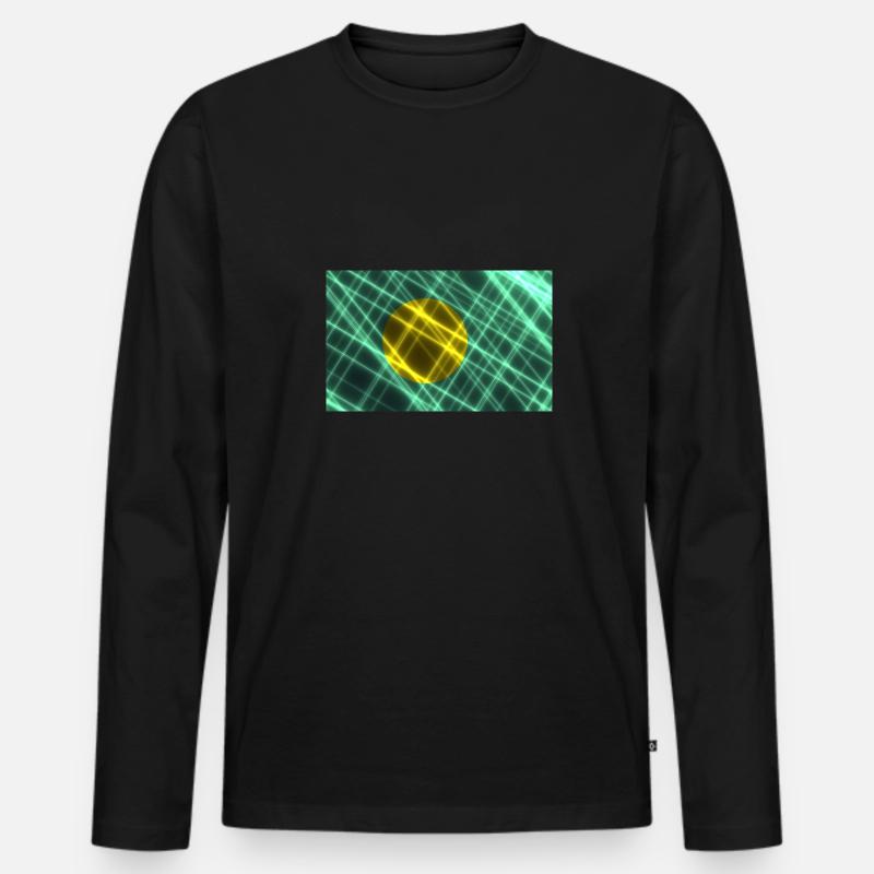 Palau - Männer Premium Bio Langarmshirt - Schwarz