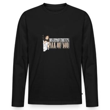 Drôle de Jesus Facepalm Meme Déceptions Tout de - T-shirt manches longues Premium bio Homme - noir - Devant - Nico (187cm)