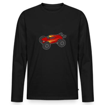 Voiture télécommandée RC Car - T-shirt manches longues Premium bio Homme - noir - Devant - Nico (187cm)