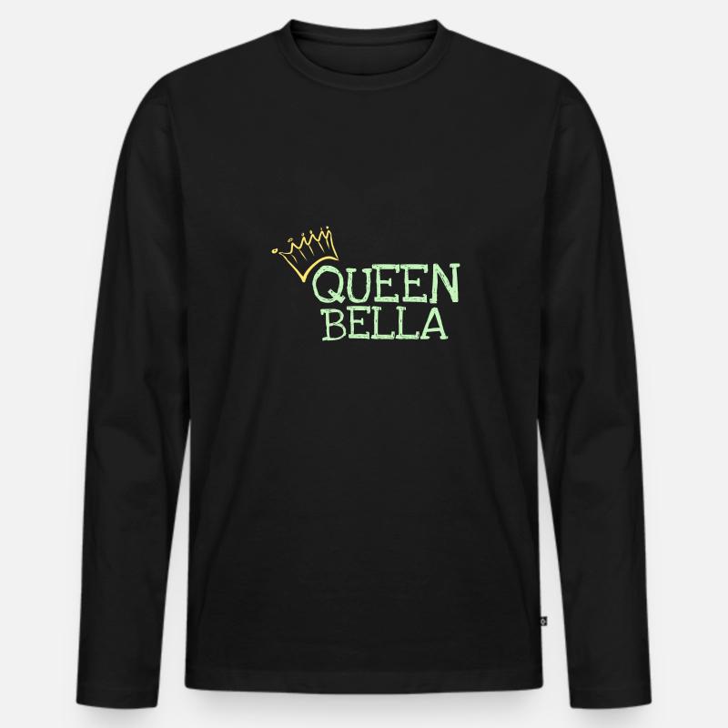 Bella - Männer Premium Bio Langarmshirt - Schwarz