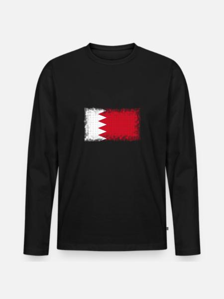 Bahrain - Men's Premium Organic Long Sleeve Shirt - black