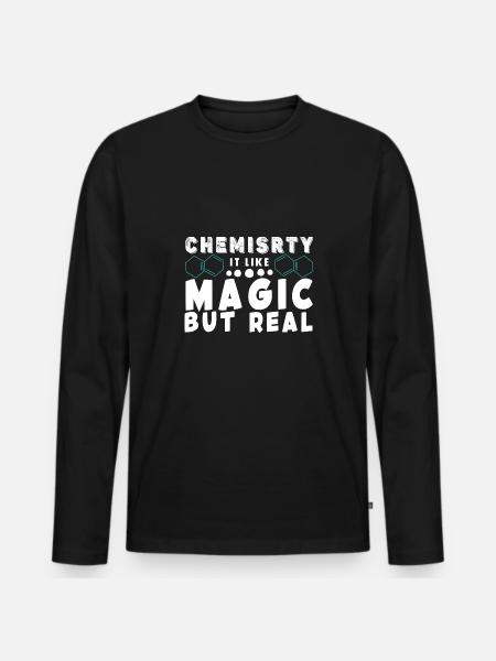 Chemie Lehrer Wissenschaftler Chemieker - Männer Premium Bio Langarmshirt - Schwarz
