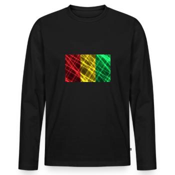 Style Guinea - Männer Premium Bio Langarmshirt - Schwarz - Vorne - Nico (187cm)