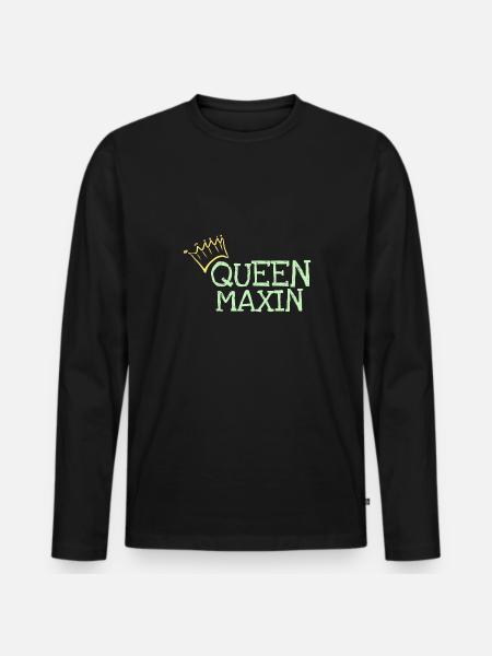 Maxin as a first name - Men's Premium Organic Long Sleeve Shirt - black