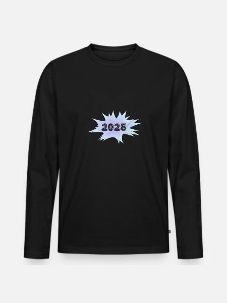 2025 - Men's Premium Organic Long Sleeve Shirt - black