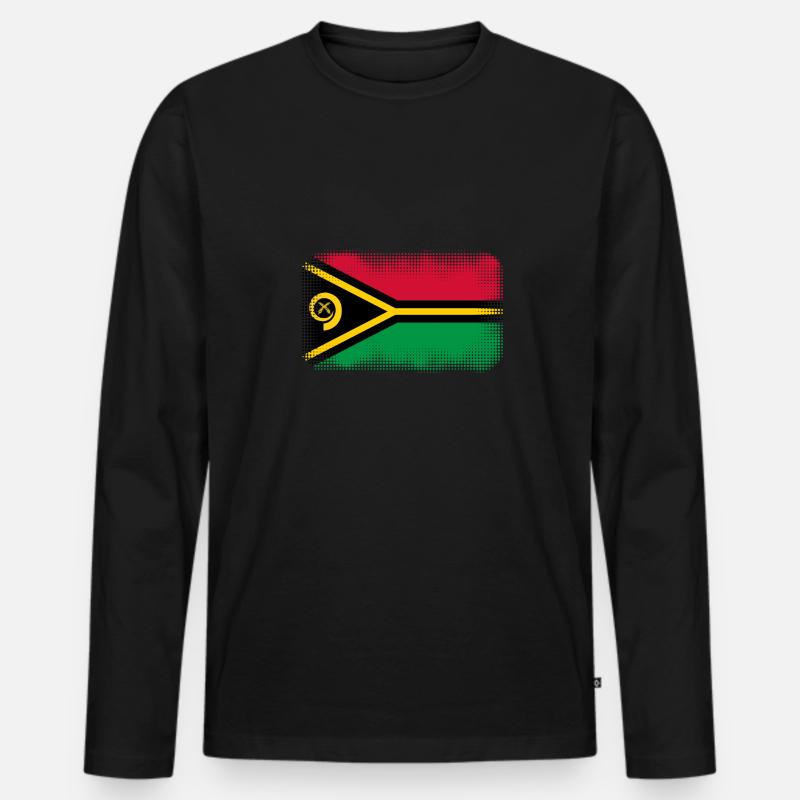 Geschenk für Vanuatu - Männer Premium Bio Langarmshirt - Schwarz