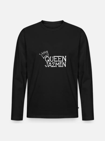 Jazmin - Men's Premium Organic Long Sleeve Shirt - black