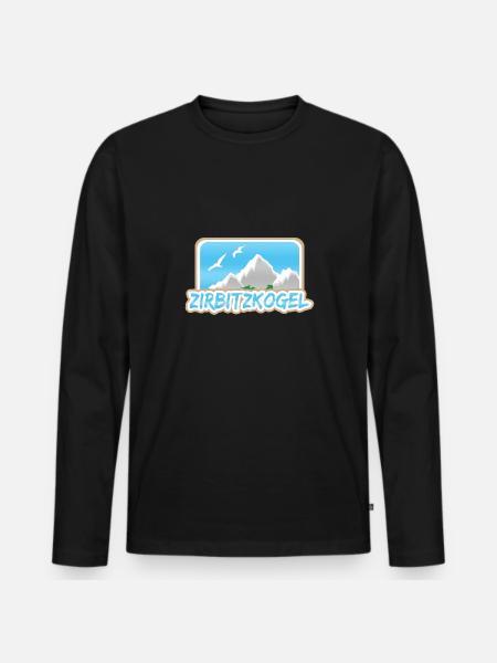 Zirbitzkogel as Zirbitzkogel - Men's Premium Organic Long Sleeve Shirt - black