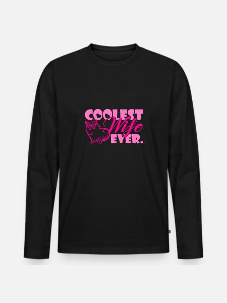 Coolest Wife Ever - Men's Premium Organic Long Sleeve Shirt - black