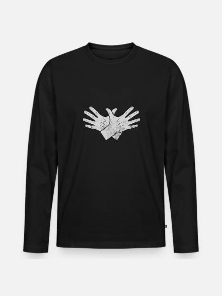 Drapeau albanais Aigle albanais Shqiponja - T-shirt manches longues Premium bio Homme - noir