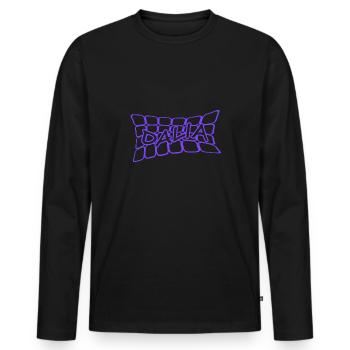 Dalia comme nom - T-shirt manches longues Premium bio Homme - noir - Devant - Nico (187cm)