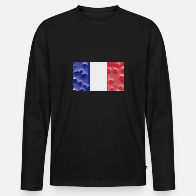 Martinique - Männer Premium Bio Langarmshirt - Schwarz