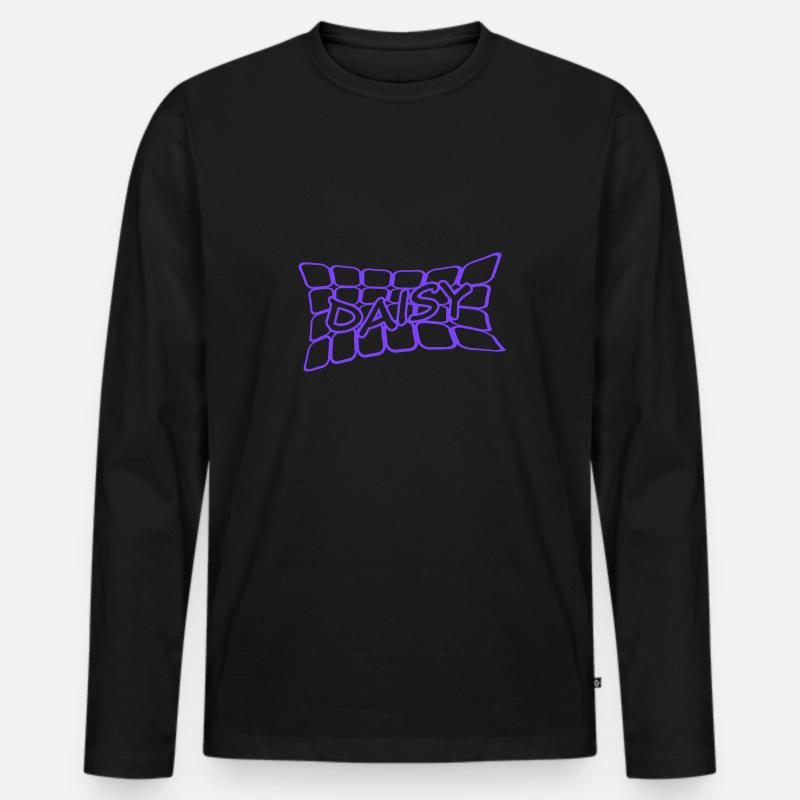 Name Daisy - Männer Premium Bio Langarmshirt - Schwarz