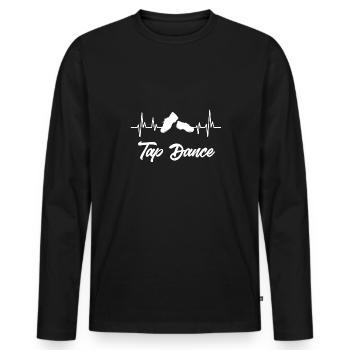 Tap Dance Teacher Tap Dancer Tap Dance - Men's Premium Organic Long Sleeve Shirt - black - Front - Nico (187cm)