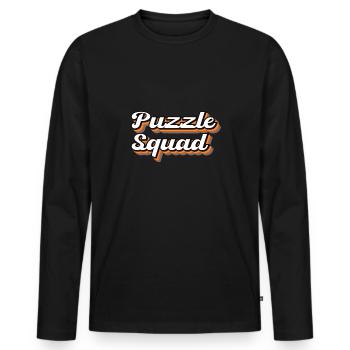 Lustiges Hobby-Puzzle Puzzle von Puzzle - Männer Premium Bio Langarmshirt - Schwarz - Vorne - Nico (187cm)