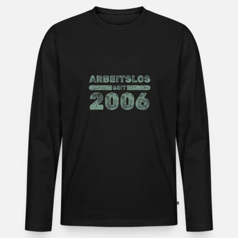 2006 2006 - Männer Premium Bio Langarmshirt - Schwarz