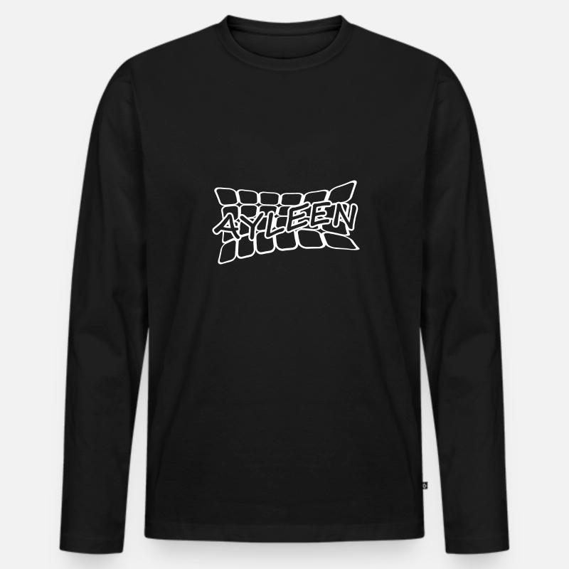 Name Ayleen - Männer Premium Bio Langarmshirt - Schwarz