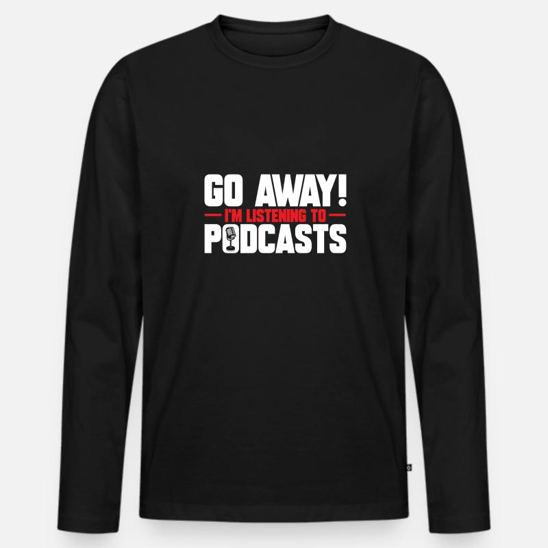 Podcaster Podcast - Männer Premium Bio Langarmshirt - Schwarz