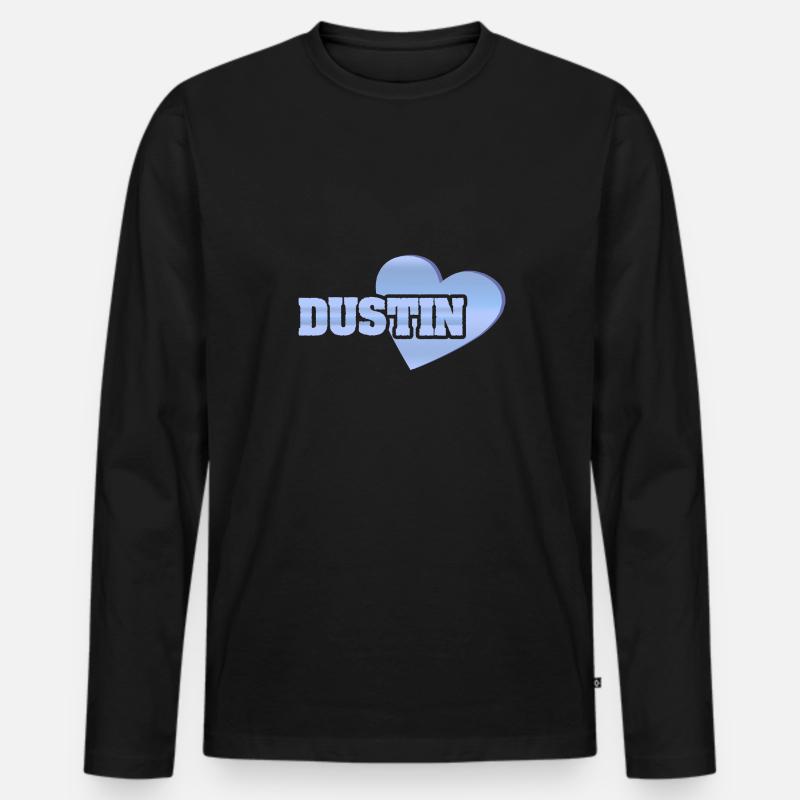 Gold Dustin - Männer Premium Bio Langarmshirt - Schwarz