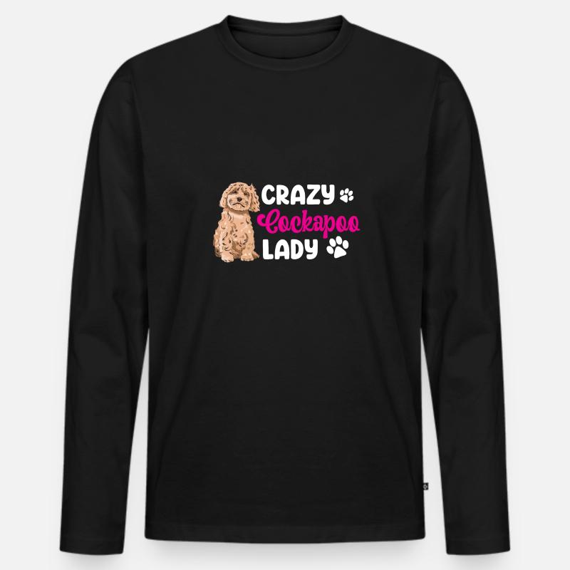 Cockapoo Hund - Männer Premium Bio Langarmshirt - Schwarz