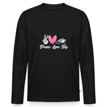 Tap Dance Teacher Tap Dancer Tap Dance - Men's Premium Organic Long Sleeve Shirt - black - Front - Nico (187cm)