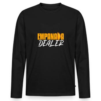 Empanada Dealer Home Cook Mexican Food Latin - Men's Premium Organic Long Sleeve Shirt - black - Front - Nico (187cm)