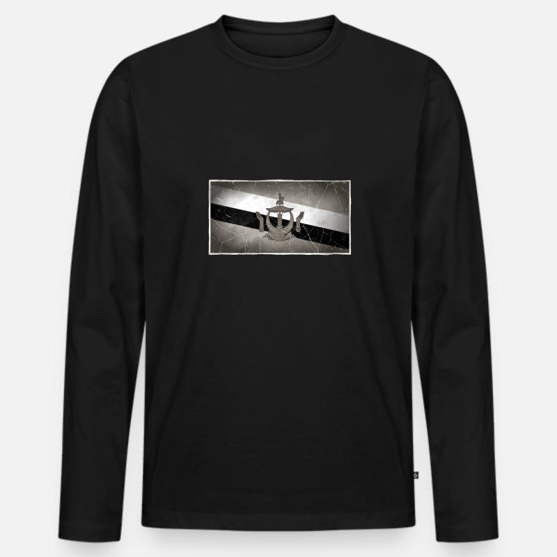Brunei - Männer Premium Bio Langarmshirt - Schwarz