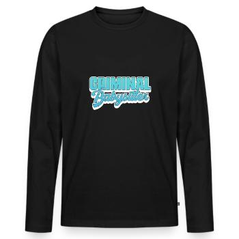 Criminal Babysitter - Correction Officer Prison - Men's Premium Organic Long Sleeve Shirt - black - Front - Nico (187cm)
