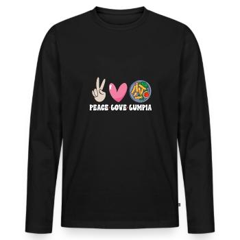 Lumpia Cuisine philippine Philippines - T-shirt manches longues Premium bio Homme - noir - Devant - Nico (187cm)