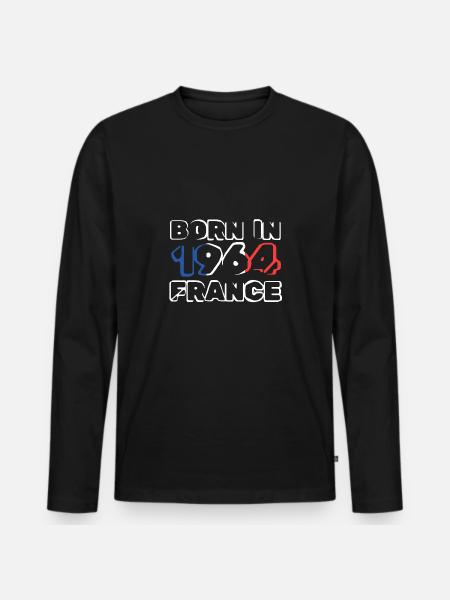 in 1964 - Men's Premium Organic Long Sleeve Shirt - black