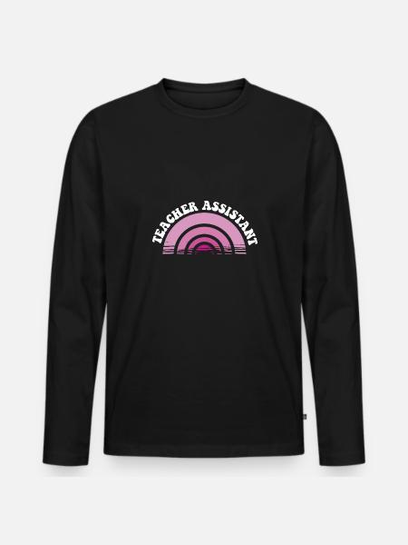 Substitute Teacher Teacher Assistant School - Men's Premium Organic Long Sleeve Shirt - black