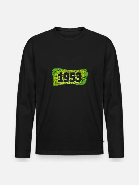 1953 1953 - Men's Premium Organic Long Sleeve Shirt - black