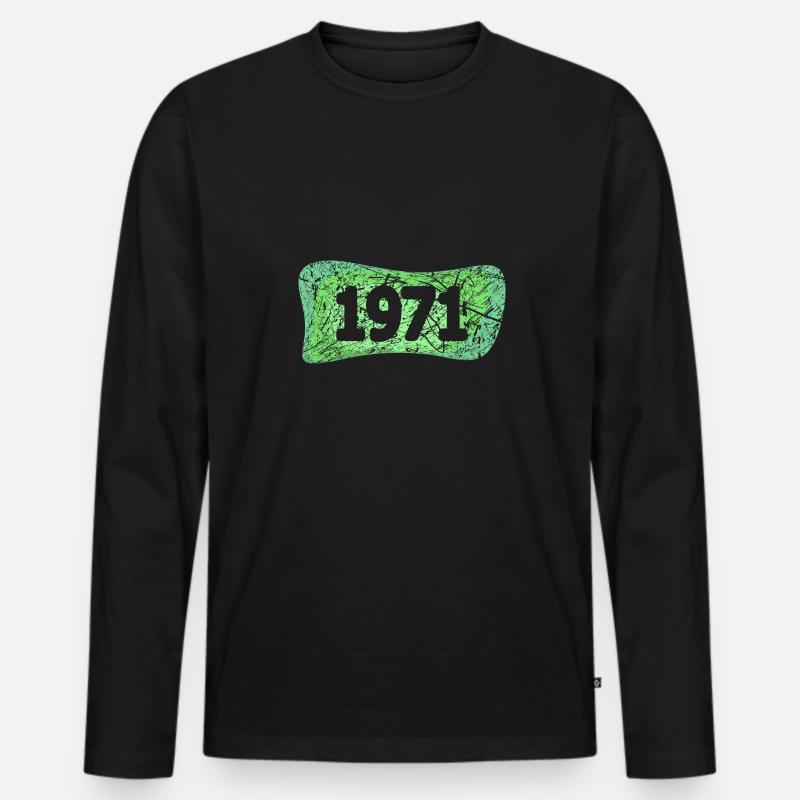 Scratch 1971 - Men's Premium Organic Long Sleeve Shirt - black