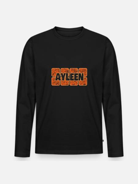 Ayleen as a first name - Men's Premium Organic Long Sleeve Shirt - black