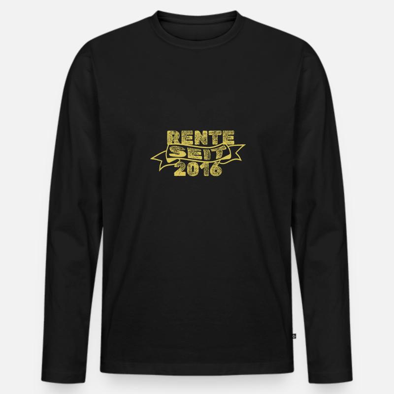 2016 - Männer Premium Bio Langarmshirt - Schwarz