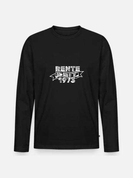 1973 1973 - Men's Premium Organic Long Sleeve Shirt - black