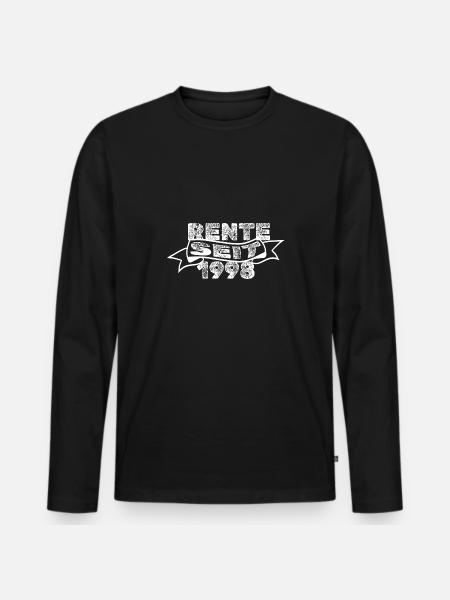 Retraités 1998 - T-shirt manches longues Premium bio Homme - noir