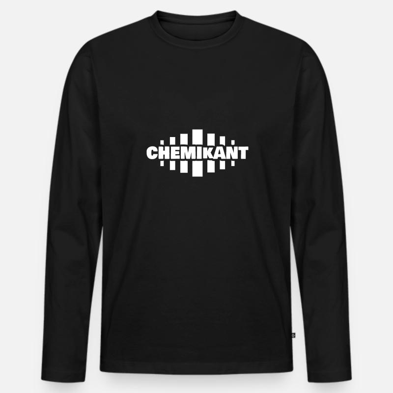 Beruf Chemikant - Männer Premium Bio Langarmshirt - Schwarz