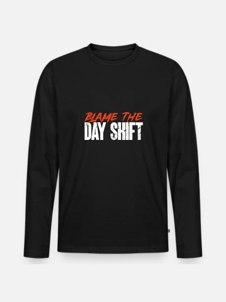 Night Shift Nurse - Men's Premium Organic Long Sleeve Shirt - black