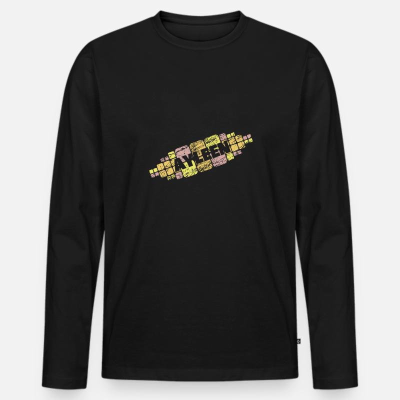 Mutti Ayleen - Männer Premium Bio Langarmshirt - Schwarz