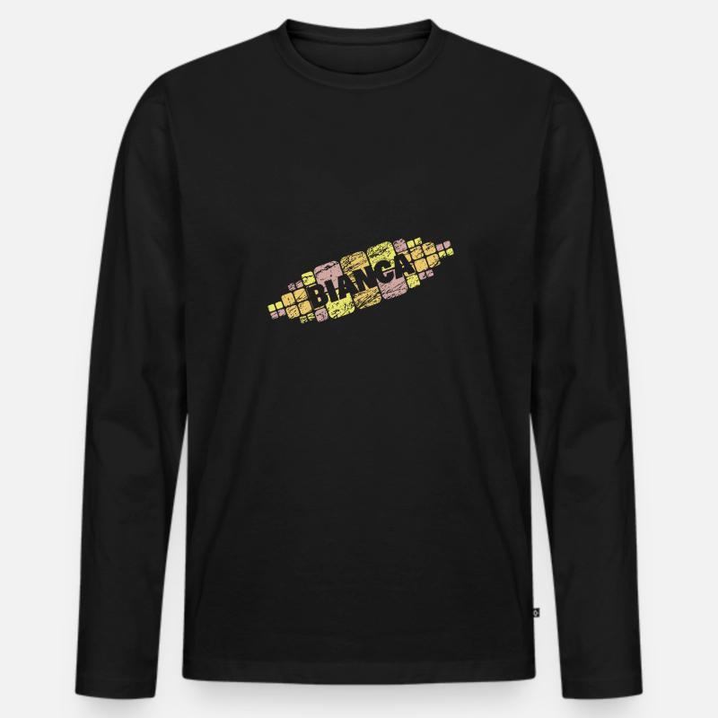Mutter Bianca - Männer Premium Bio Langarmshirt - Schwarz