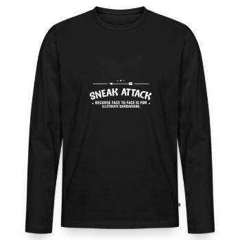 Schießsport Waffen Munition Sammler Waffe Lifestyl - Männer Premium Bio Langarmshirt - Schwarz - Vorne - Nico (187cm)