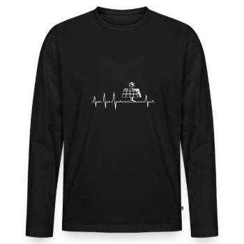 Solar Panel Solar Energy Solar Power - Men's Premium Organic Long Sleeve Shirt - black - Front - Nico (187cm)