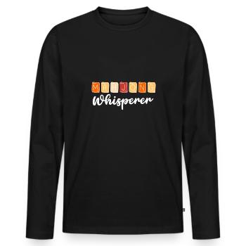 Mahjong-Spieler Mahjong-Flüsterer chinesisches Kachelspiel - Männer Premium Bio Langarmshirt - Schwarz - Vorne - Nico (187cm)