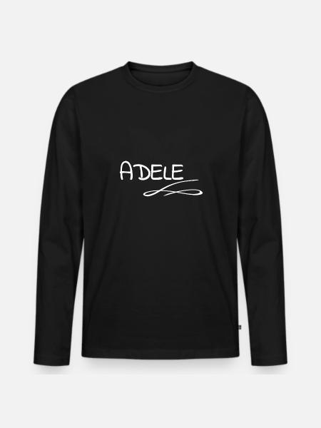 Forename - Men's Premium Organic Long Sleeve Shirt - black