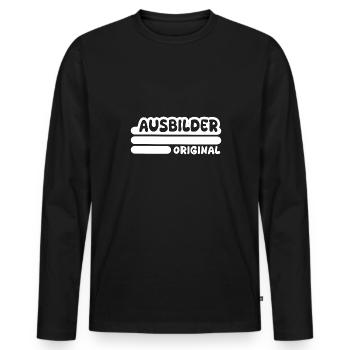 Cadeau pour l’instructeur - T-shirt manches longues Premium bio Homme - noir - Devant - Nico (187cm)