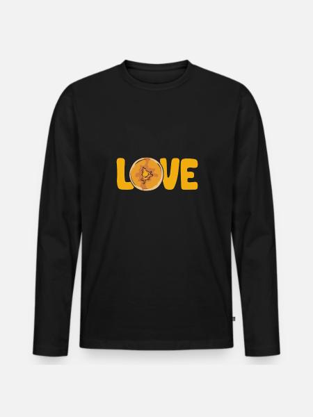 Pancake Breakfast Pancakes - Men's Premium Organic Long Sleeve Shirt - black