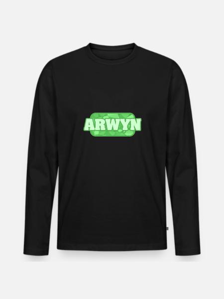 Santé Arwyn - T-shirt manches longues Premium bio Homme - noir
